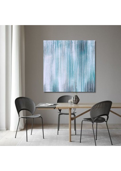 Soyut El Yapımı Yağlı Boya Tablo 95X95CM