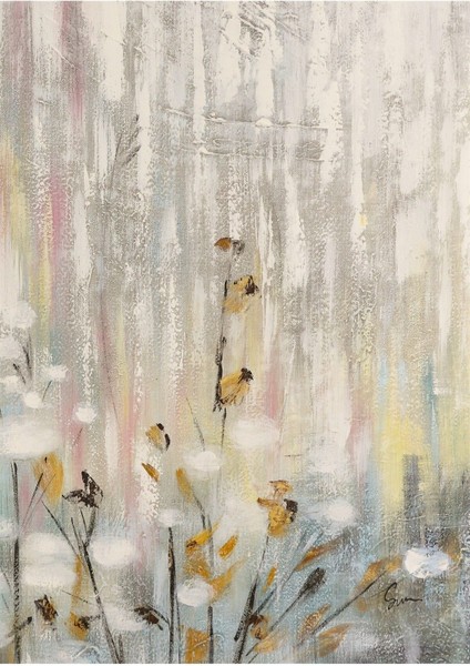 Soyut Çiçek El Yapımı Yağlı Boya Tablo 65X85CM fiyatları