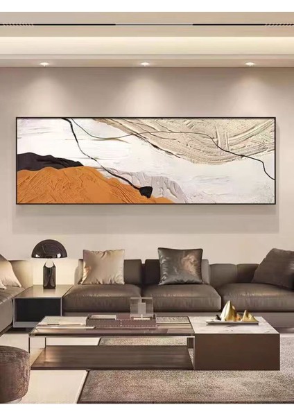 Yatak Başı El Yapımı Yağlı Boya Tablo 165X64CM