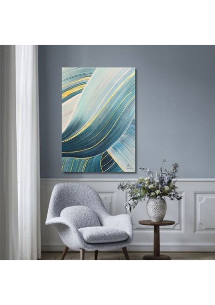 Modern Soyut El Yapımı Yağlı Boya Tablo 75X100CM