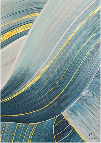 Modern Soyut El Yapımı Yağlı Boya Tablo 75X100CM fiyatları