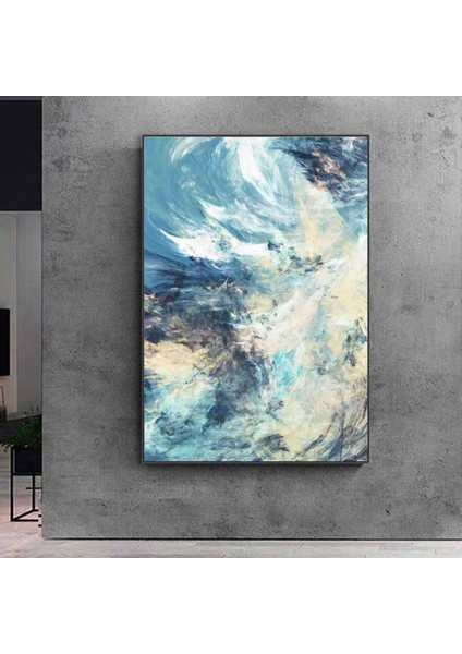 Soyut Büyük Boy El Yapımı Yağlı Boya Tablo 75X105CM fiyatları