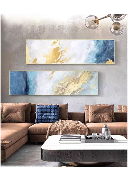 Yatak Odası Büyük Boy El Yapımı Yağlı Boya Tablo 164X64CM modelleri