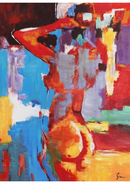 Nude Soyut El Yapımı Yağlı Boya Tablo 74X97CM fiyatları