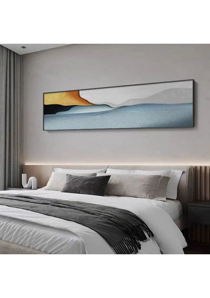 Yatak Odası El Yapımı Yağlı Boya Tablo 165X64CM