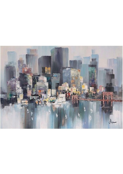 Deniz Büyük Boy El Yapımı Yağlı Boya Tablo 125X90CM fiyatları