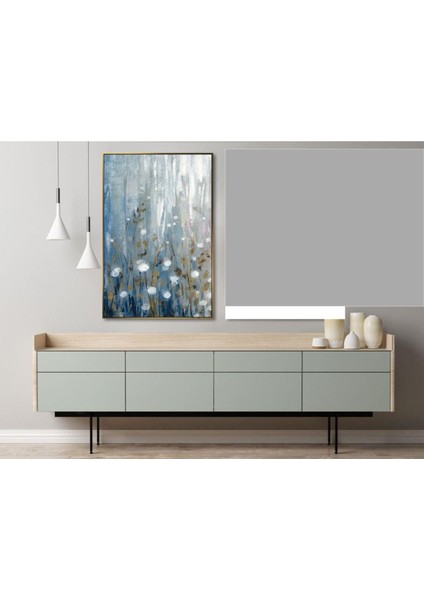 Soyut Çiçek El Yapımı Yağlı Boya Tablo 65X85CM modelleri