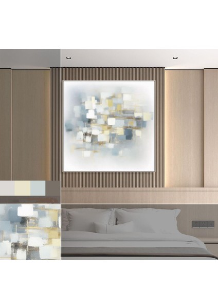 Modern Büyük Boy El Yapımı Yağlı Boya Tablo 115X116CM modelleri