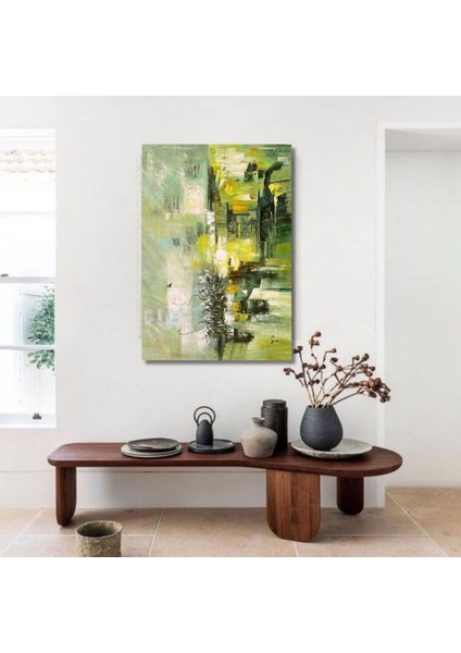 Soyut Büyük Boy El Yapımı Yağlı Boya Tablo 94X129CM