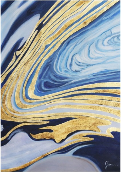 Modern Gold El Yapımı Yağlı Boya Tablo 74X100CM fiyatları