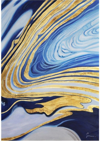 Soyut Büyük Boy El Yapımı Yağlı Boya Tablo 95X128CM fiyatları