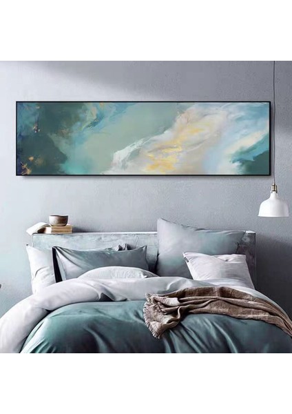 Soyut El Yapımı Yağlı Boya Tablo 135X59CM