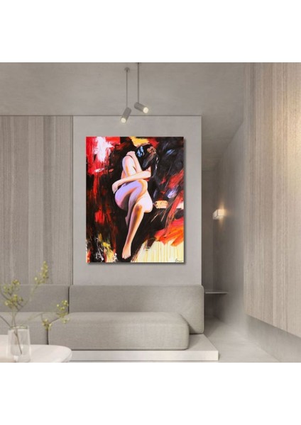 Nude Büyük Boy El Yapımı Yağlı Boya Tablo 87X105CM fiyatları