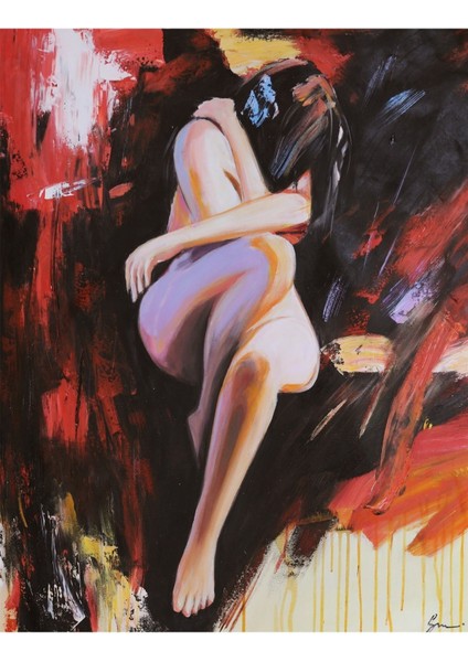 Nude Büyük Boy El Yapımı Yağlı Boya Tablo 87X105CM modelleri