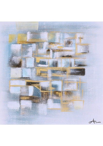 Modern Büyük Boy El Yapımı Yağlı Boya Tablo 115X116CM fiyatları