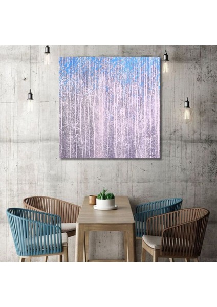 Soyut Büyük Boy El Yapımı Yağlı Boya Tablo 135X136CM