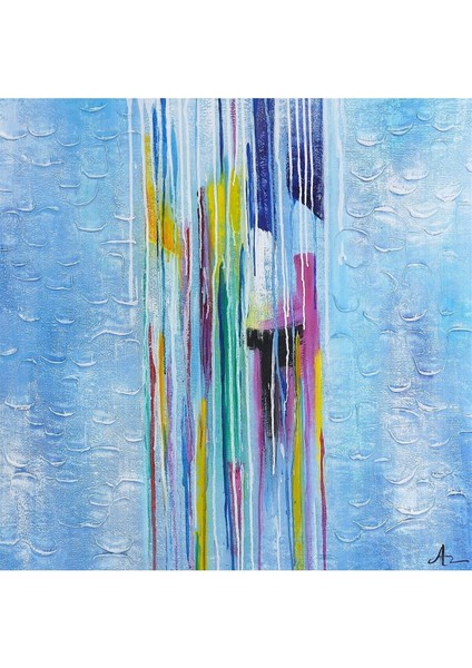 Soyut Kabarma El Yapımı Yağlı Boya Tablo 95X94CM fiyatları