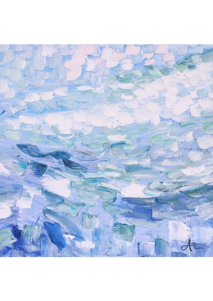 Soyut Büyük Boy El Yapımı Yağlı Boya Tablo 136X134CM fiyatları