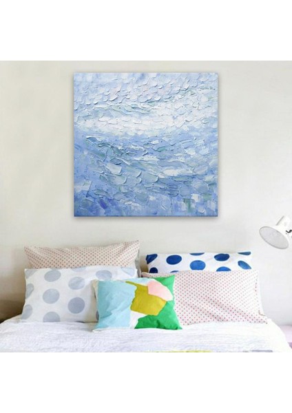 Soyut Büyük Boy El Yapımı Yağlı Boya Tablo 136X134CM modelleri