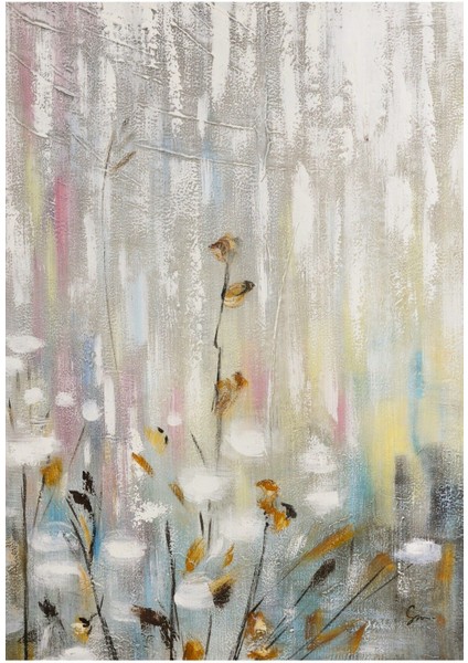 Çiçek Büyük Boy El Yapımı Yağlı Boya Tablo 85X115CM fiyatları