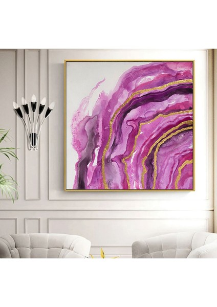 Ebru Soyut El Yapımı Yağlı Boya Tablo 94X95CM
