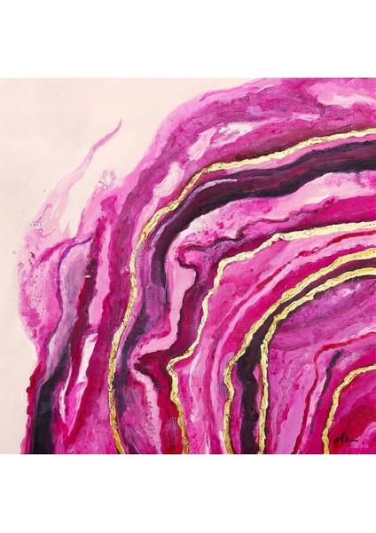 Ebru Soyut El Yapımı Yağlı Boya Tablo 94X95CM