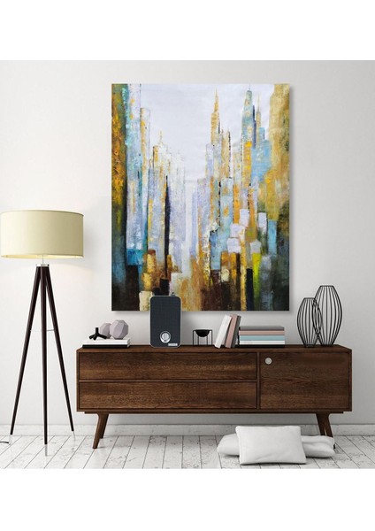 Şehir Gold El Yapımı Yağlı Boya Tablo 85X105CM fiyatları