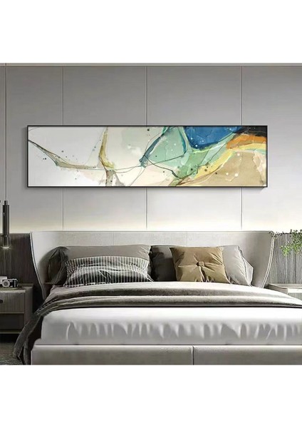 Yatak Arkası El Yapımı Yağlı Boya Tablo 166X64CM