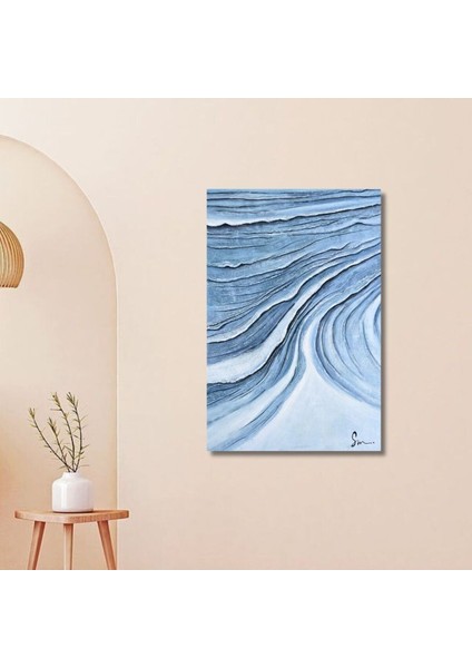 Soyut Kabartma El Yapımı Yağlı Boya Tablo 74X104CM