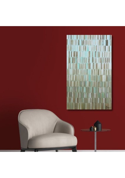 Soyut El Yapımı Yağlı Boya Tablo 71X106CM fiyatları