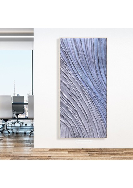 Soyut Kabartma El Yapımı Yağlı Boya Tablo 73X114CM