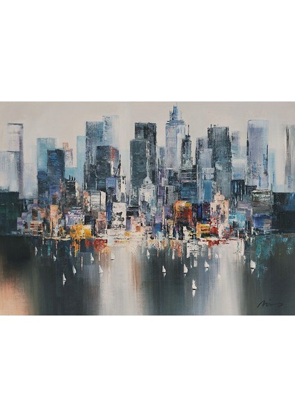 Deniz Büyük Boy El Yapımı Yağlı Boya Tablo 125X95CM fiyatları