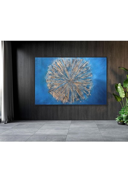 Geometrik Dokulu El Yapımı Yağlı Boya Tablo 85X64CM modelleri