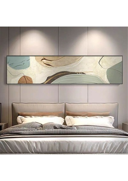 Soyut Yatak Odası El Yapımı Yağlı Boya Tablo 135X60CM
