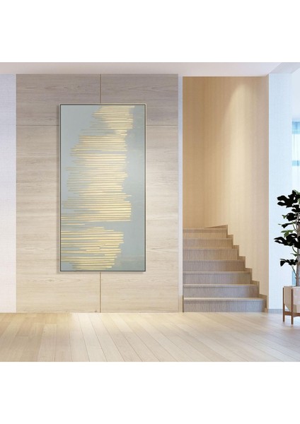 Dokulu Büyük Boy El Yapımı Yağlı Boya Tablo 75X115CM