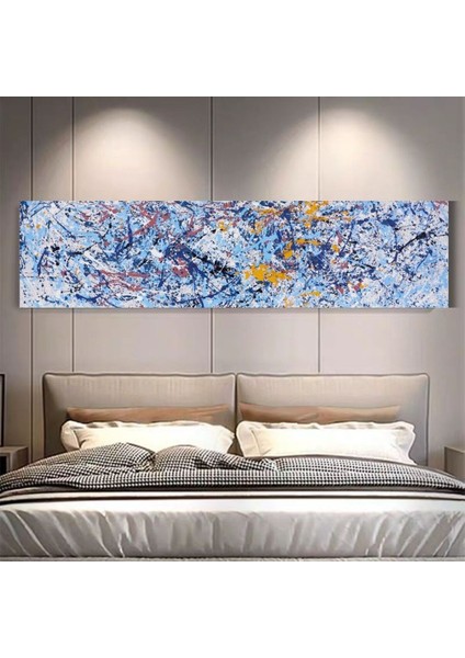 Soyut Büyük Boy El Yapımı Yağlı Boya Tablo 165X65CM