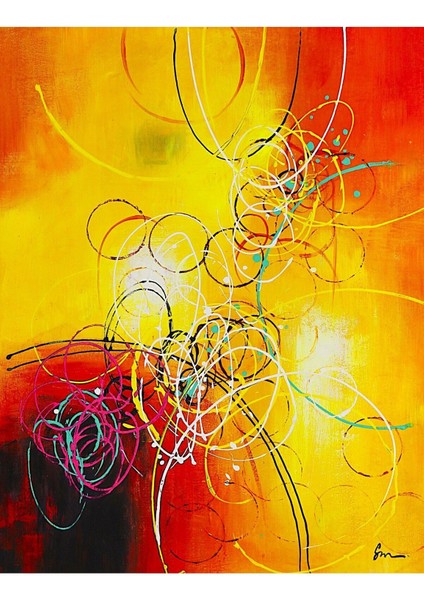 Modern Büyük Boy El Yapımı Yağlı Boya Tablo 85X105CM fiyatları