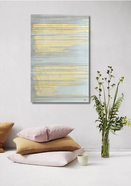 Soyut Büyük Boy El Yapımı Yağlı Boya Tablo 85X120CM