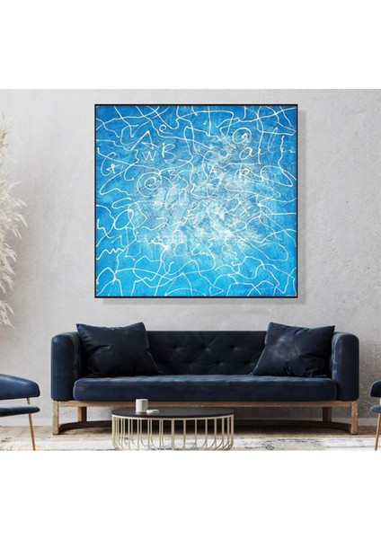 Soyut Büyük Boy El Yapımı Yağlı Boya Tablo 95X95CM fiyatları