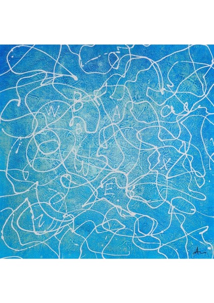 Soyut Büyük Boy El Yapımı Yağlı Boya Tablo 95X95CM modelleri