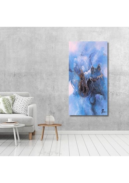 Dokulu Büyük Boy El Yapımı Yağlı Boya Tablo 75X126CM fiyatları