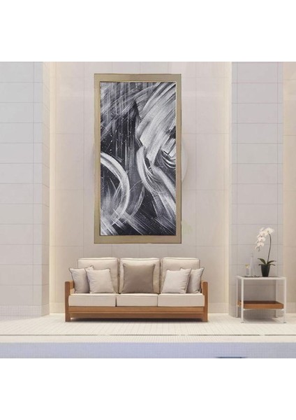 Soyut Büyük Boy El Yapımı Yağlı Boya Tablo 94X160CM