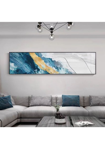 Yatak Odası Büyük Boy El Yapımı Yağlı Boya Tablo 165X64CM