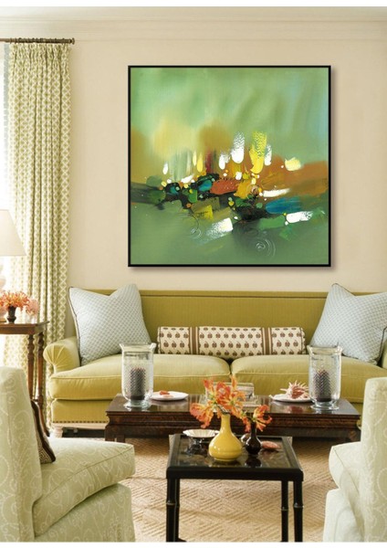 Soyut El Yapımı Yağlı Boya Tablo 86X87CM