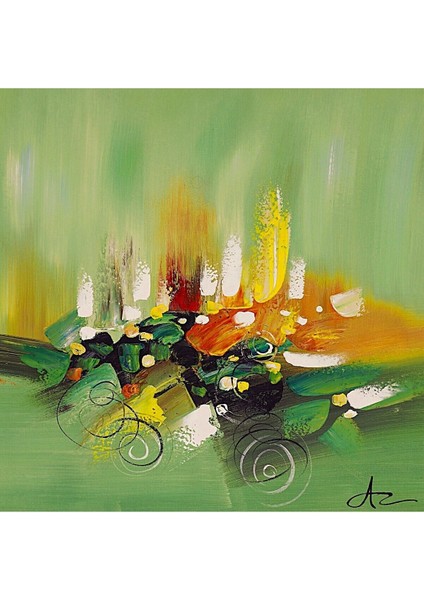 Soyut El Yapımı Yağlı Boya Tablo 86X87CM modelleri