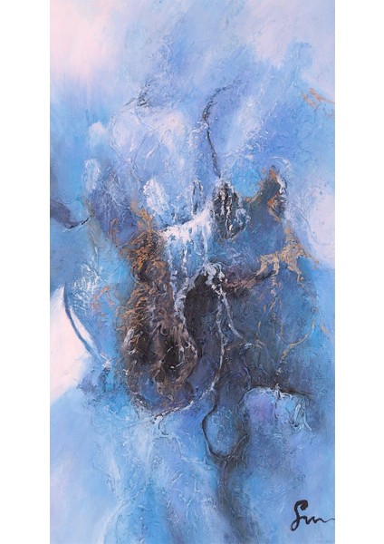 Kabartma Soyut El Yapımı Yağlı Boya Tablo 60X98CM modelleri