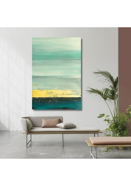 Soyut Büyük Boy El Yapımı Yağlı Boya Tablo 81X111CM