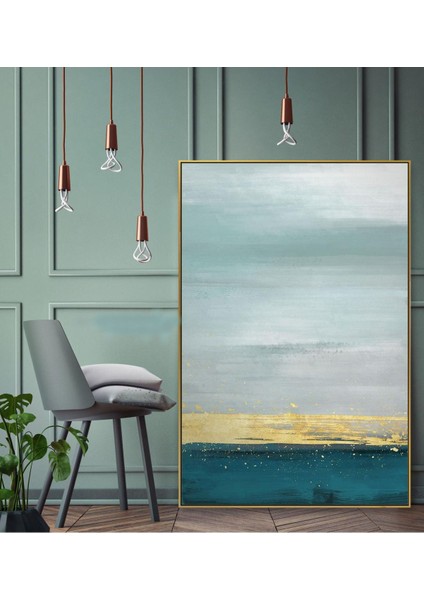 Soyut Büyük Boy El Yapımı Yağlı Boya Tablo 81X111CM fiyatları