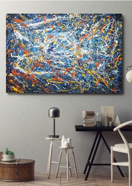 Soyut Büyük Boy El Yapımı Yağlı Boya Tablo 161X116CM