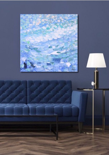 Kabartma Soyut El Yapımı Yağlı Boya Tablo 96X94CM fiyatları